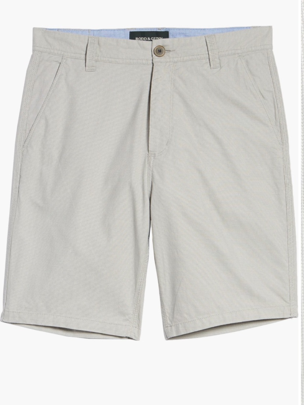 Rodd & Gunn Millwater Men's Light Grey Shorts. Size 42